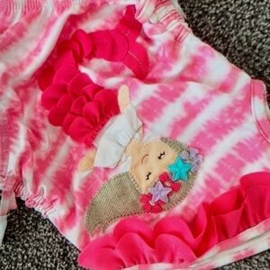 Girls floral one piece